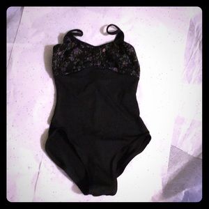 NWOT Natalie Flower Lace Dance Leotard